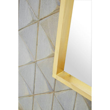 Mango Wood Square Wall Mirror | Siro