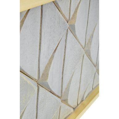 Mango Wood Square Wall Mirror | Siro