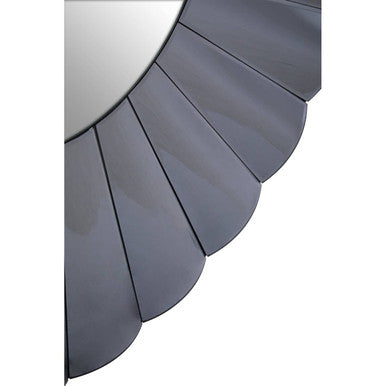 Round Grey Wall Mirror | Jade