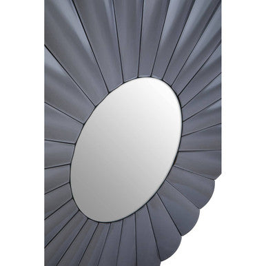 Round Grey Wall Mirror | Jade