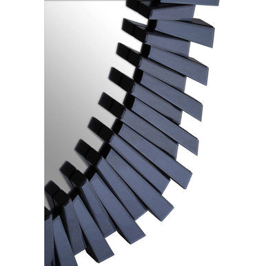 Grey Rectangular Sunburst Wall Mirror | Jade