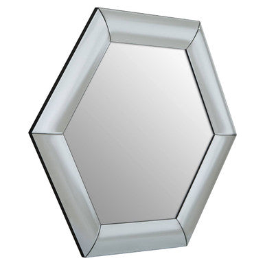 Silver Hexagon Wall Mirror | Josie