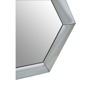 Silver Hexagon Wall Mirror | Josie
