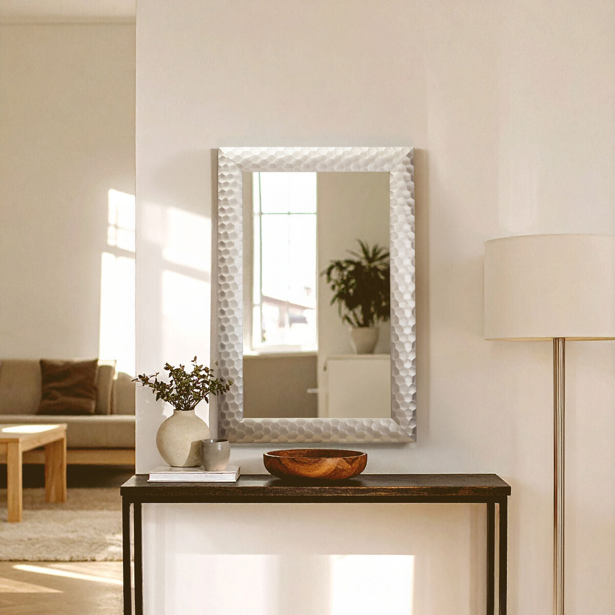 Wall Mirror with Silver Frame | Ludlow
