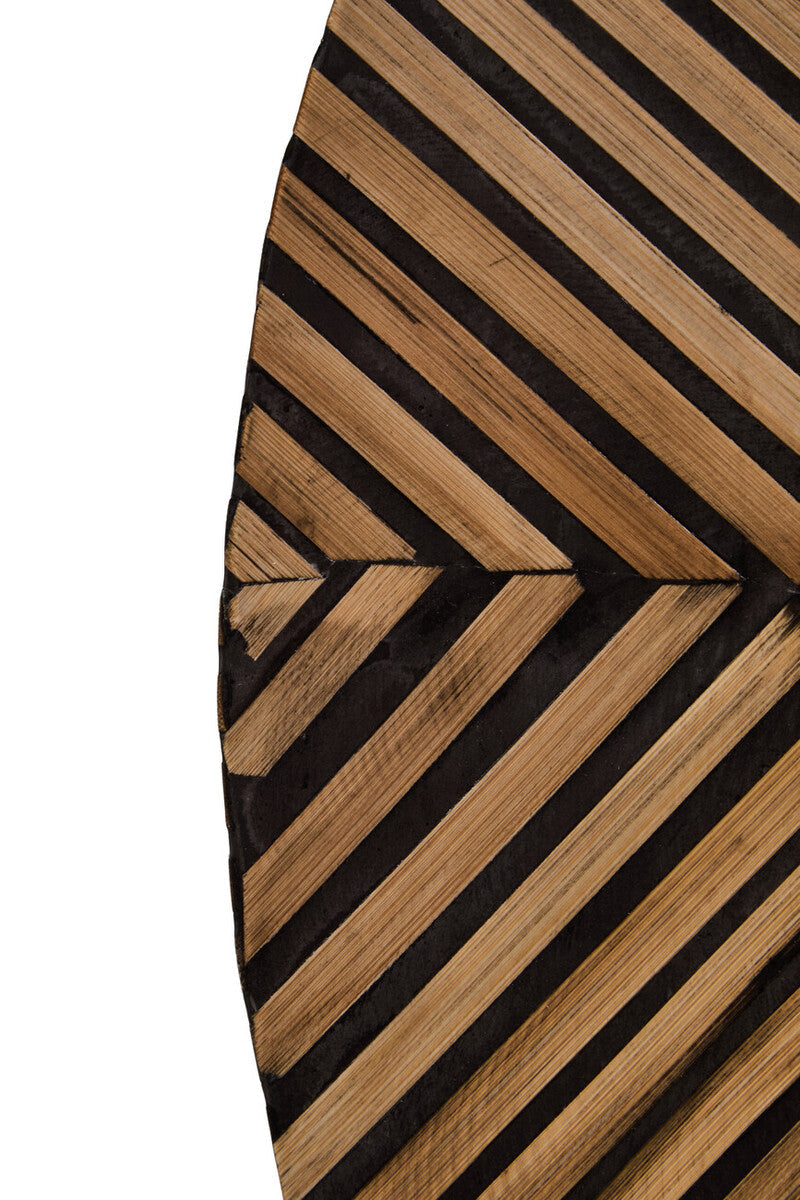 Bamboo Inlay Round Wall Mirror | Bambusa