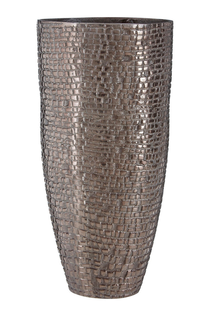 Arya Pewter Finish Large Vase