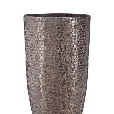 Arya Pewter Finish Large Vase