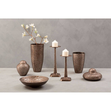 Arya Pewter Finish Decorative Bowl
