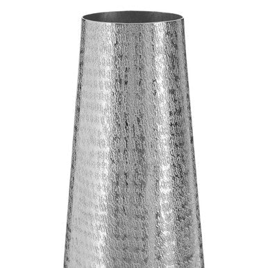Silver Hammered Effect Large Vase | Safia