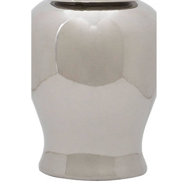 Large Ceramic Silver Jar | Kensington Townhouse
