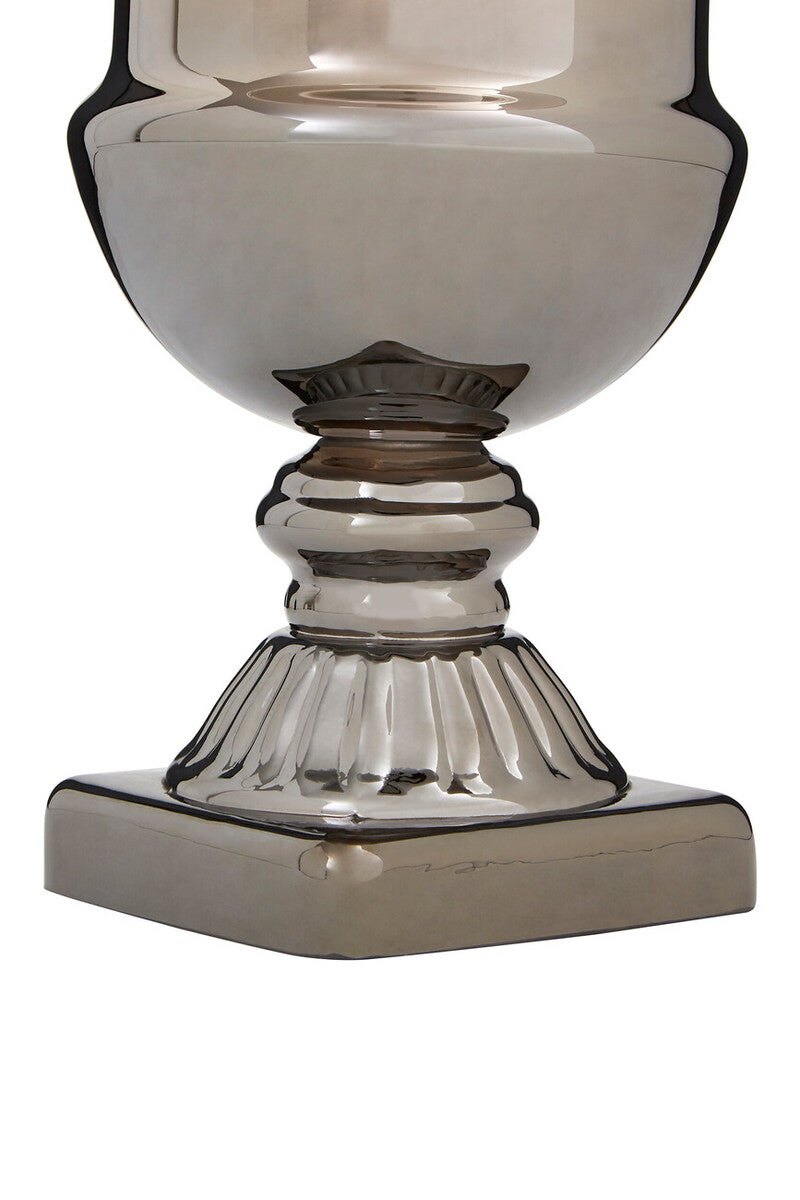 Alexa Silver Ombre Finish Glass Small Vase