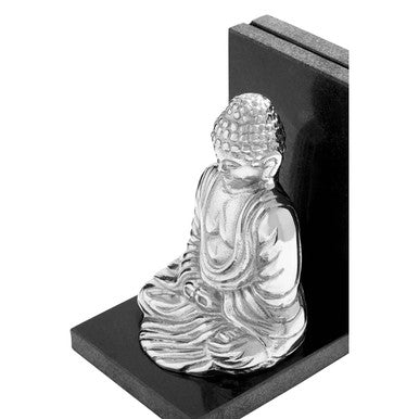 Set of 2 Buddha Bookends with Marble Base | Kinsley