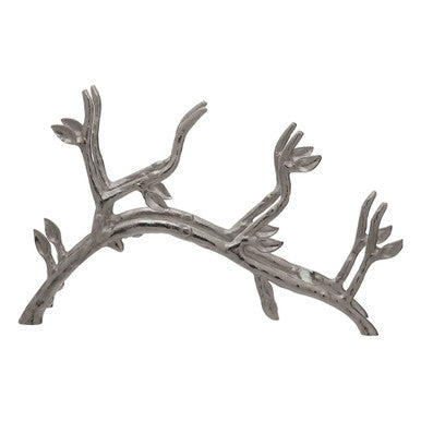 Adria Silver Finish Wine Rack with Branch Design