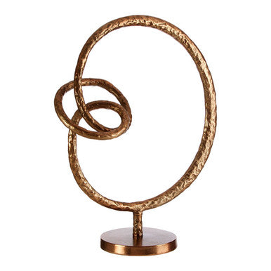 Round Rough Bronze Sculpture | Nexus