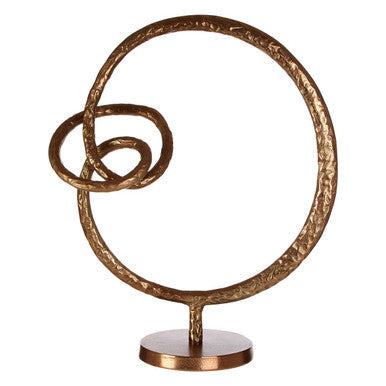 Round Rough Bronze Sculpture | Nexus