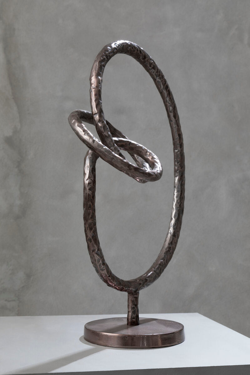 Round Rough Bronze Sculpture | Nexus
