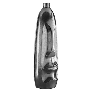Large Silver Face Tall Vase | Viso