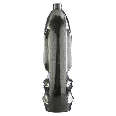 Large Silver Face Tall Vase | Viso