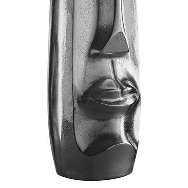 Large Silver Face Tall Vase | Viso