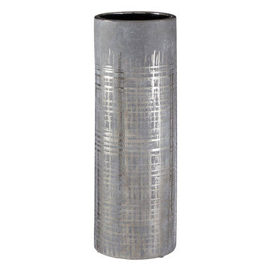 Large Grey and Silver Vase | Embra
