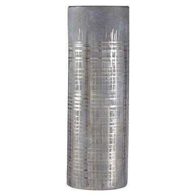 Large Grey and Silver Vase | Embra