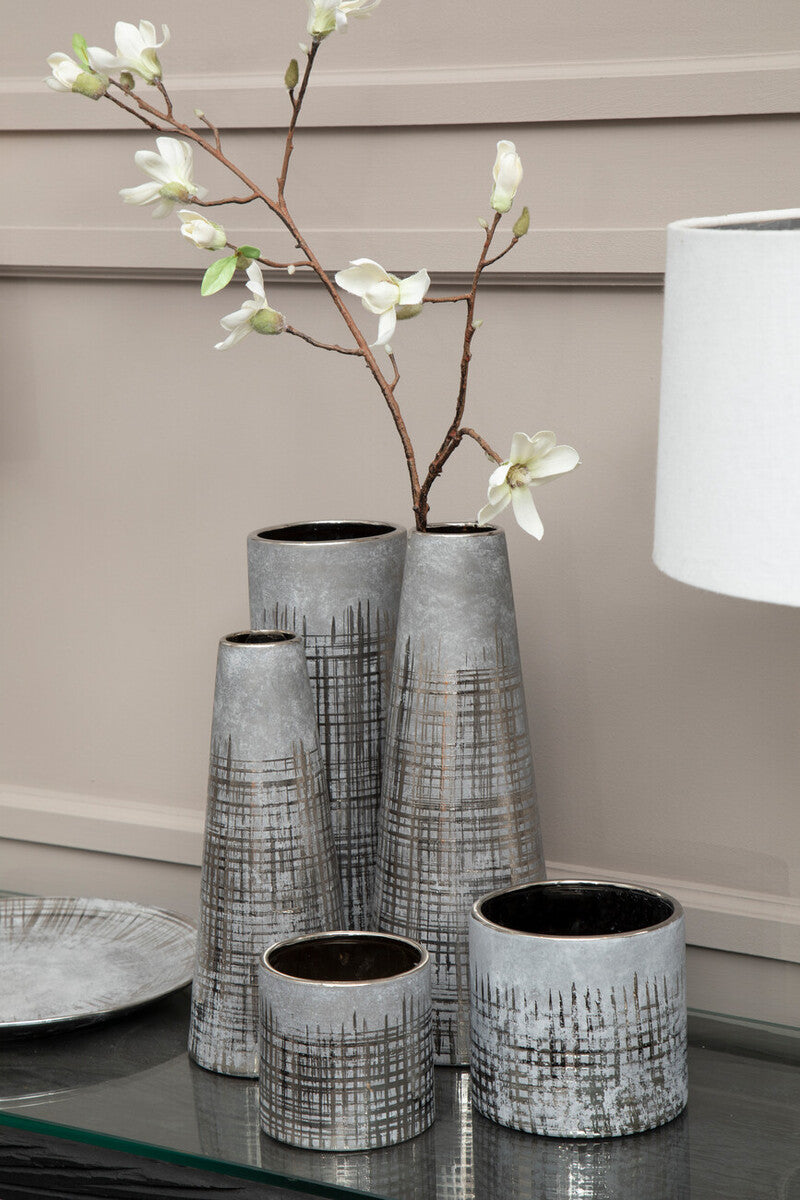 Small Grey Ceramic Planter | Embra