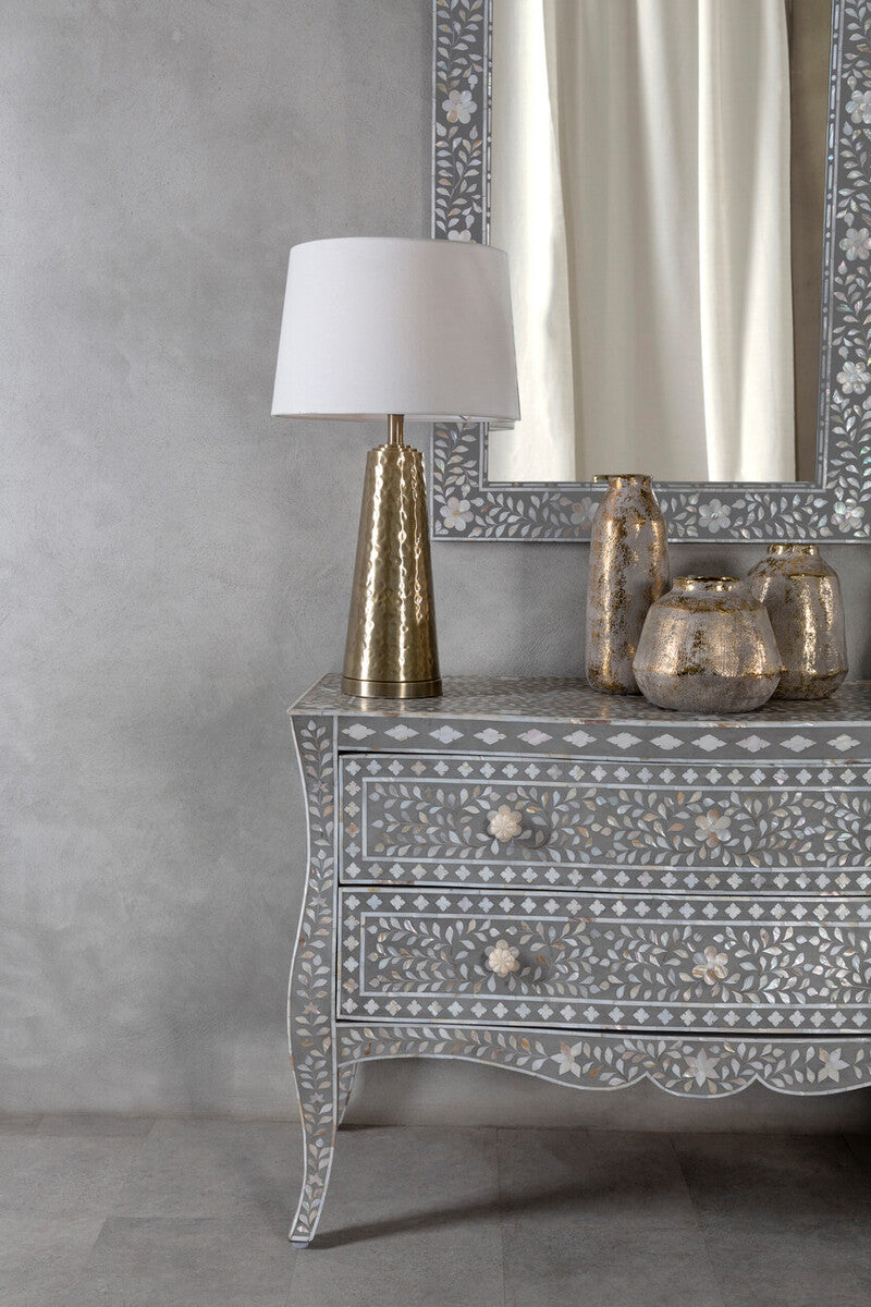 Small Grey and Gold Ceramic Vase | Orvena