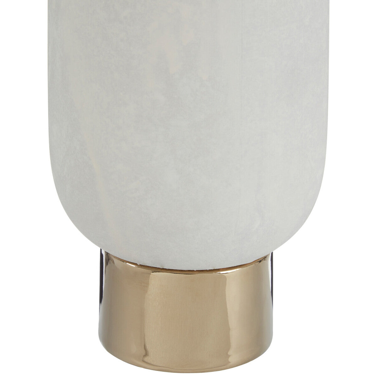 White and Gold Small Pedestal Vase | Callie