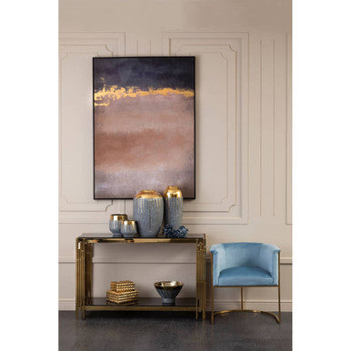 Grey and Gold Large Vase | Cyrus