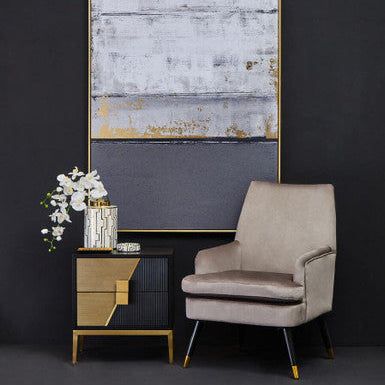 Ariana White and Gold Small Decorative Ceramic Jar