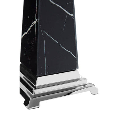 Small Black Marble Design Obelisk Sculpture | Renata
