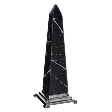 Large Black Marble Design Obelisk Sculpture | Renata