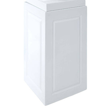 White Planter with Pillar | Josten