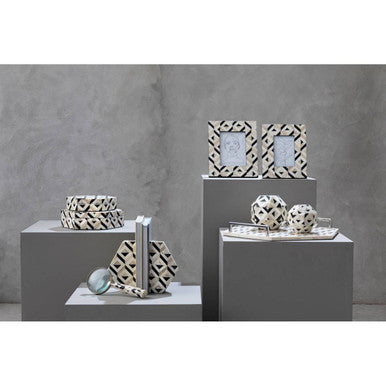 Ivory and Black Set of 2 Bookends | Harlo
