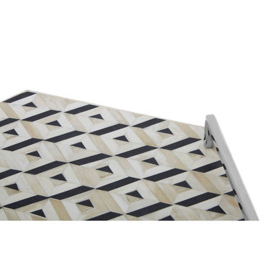Ivory and Black Hexagon Tray | Harlo