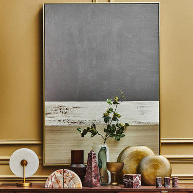 Small Gold Finish Round Vase | Estrella