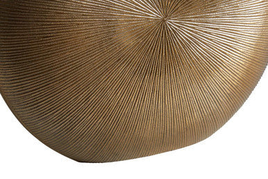 Small Gold Finish Round Vase | Estrella