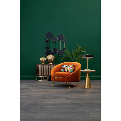 Large Gold Finish Fluted Vase | Estrella