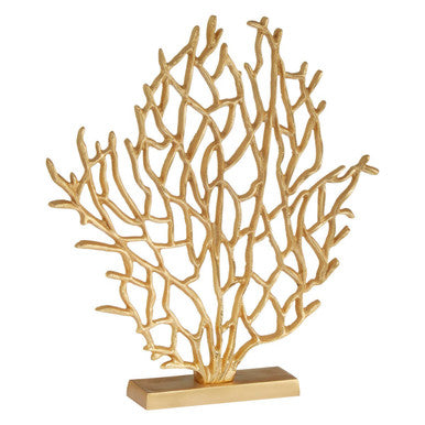 Small Gold Finish Coral Sculpture | Prato