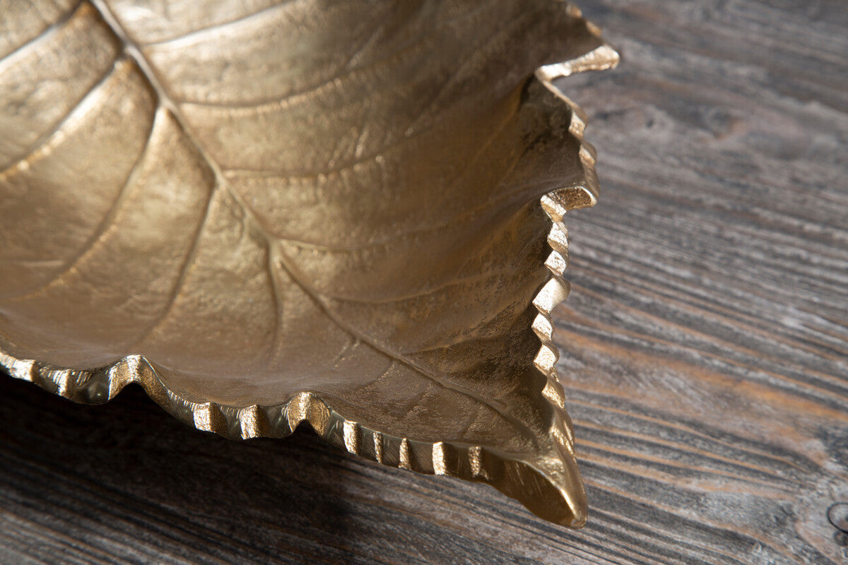 Gold Finish Leaf Dish | Prato