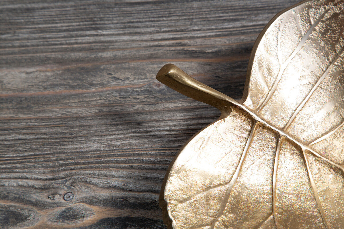 Gold Finish Leaf Dish | Prato