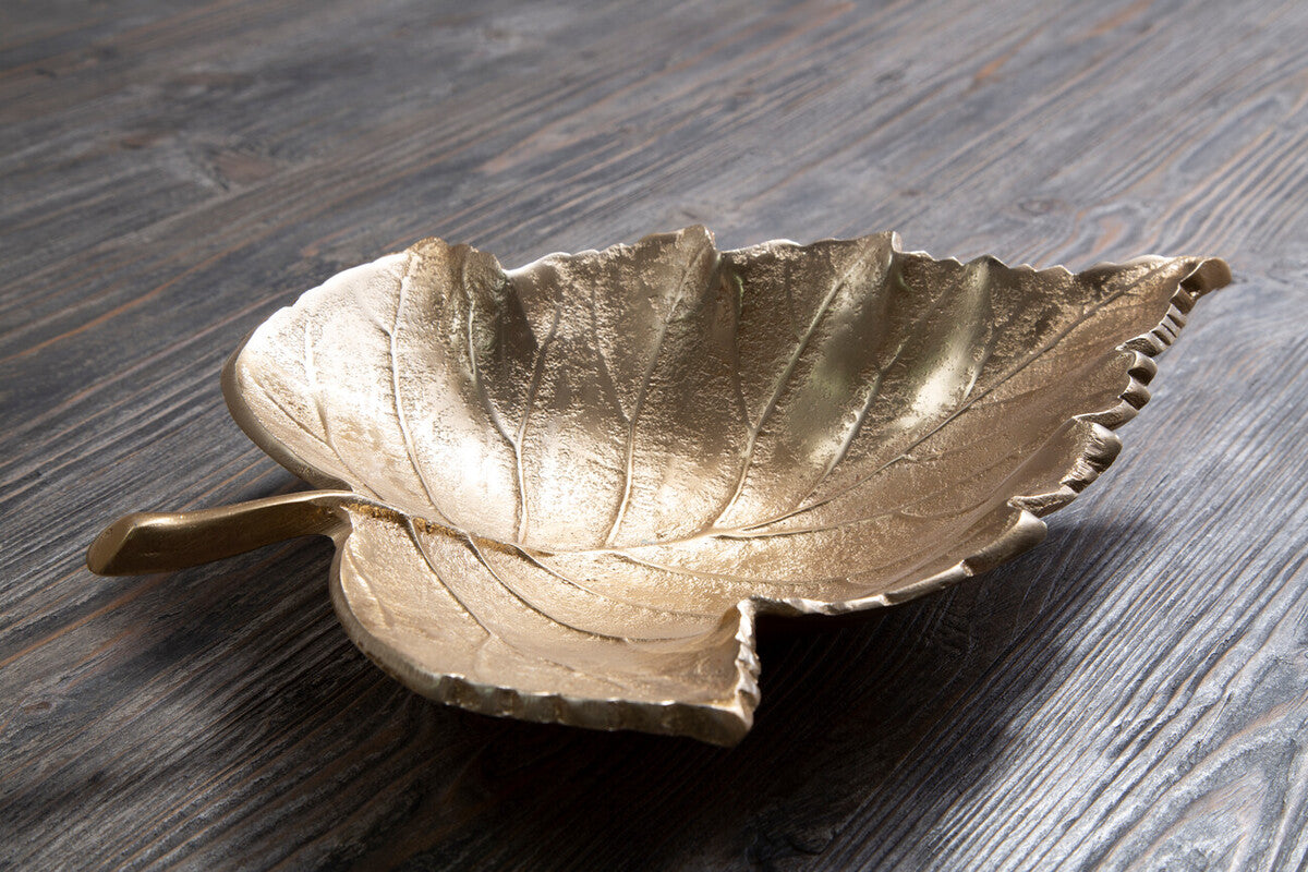 Gold Finish Leaf Dish | Prato