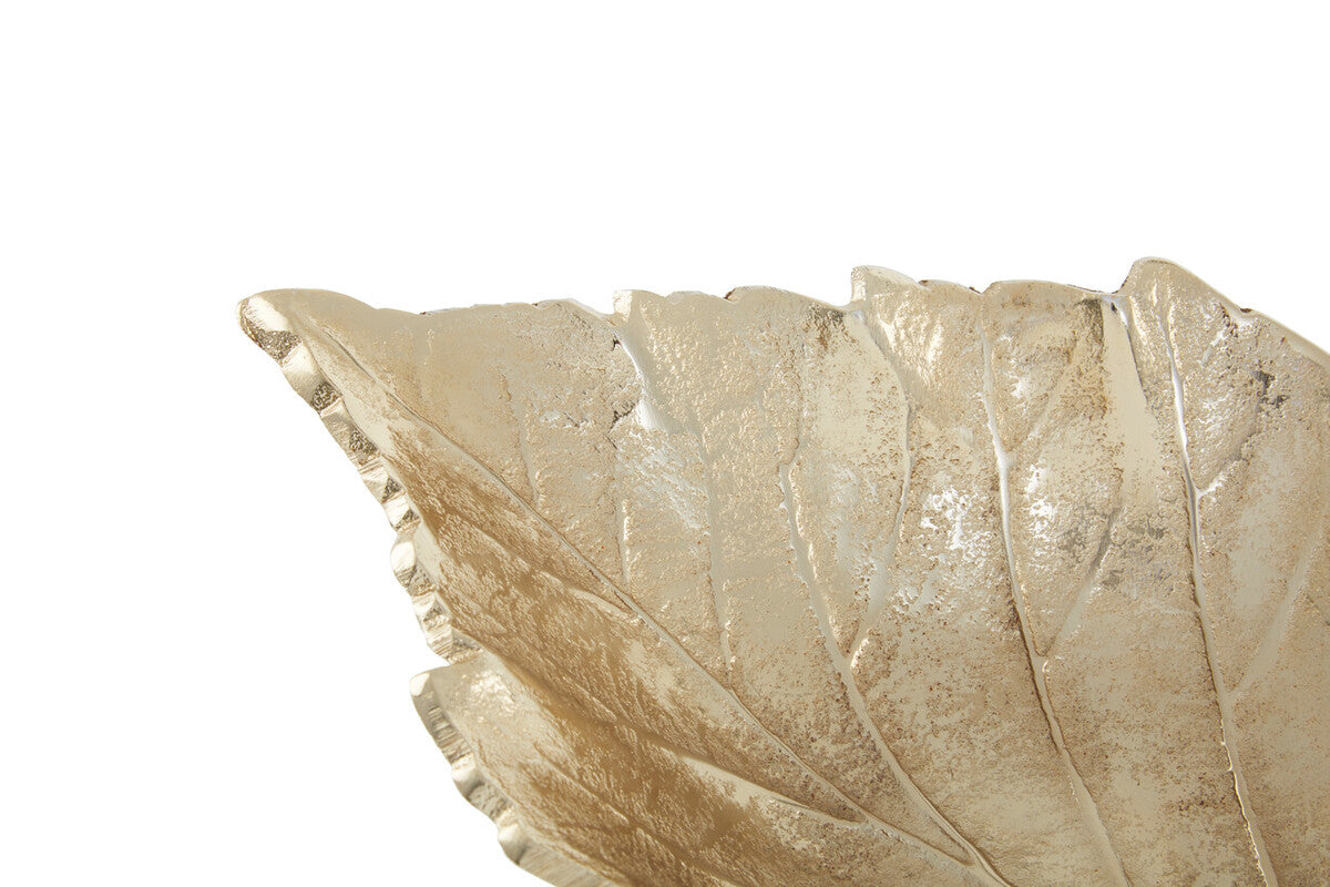 Gold Finish Leaf Dish | Prato