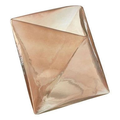 Small Pink Glass Candle Holder | Rambia