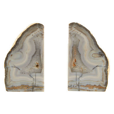 Grey and Gold Bookends | Bowerbird Agata