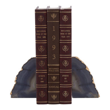 Grey and Gold Bookends | Bowerbird Agata