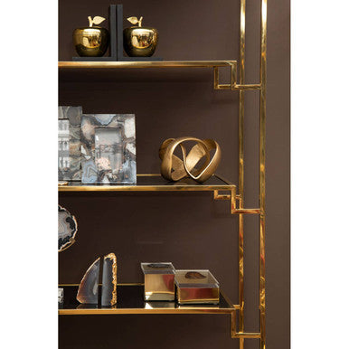 Grey and Gold Bookends | Bowerbird Agata