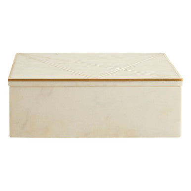 Large White Marble Trinket Box | Sena