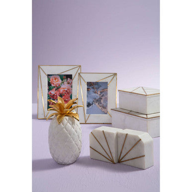 Large White Marble Trinket Box | Sena