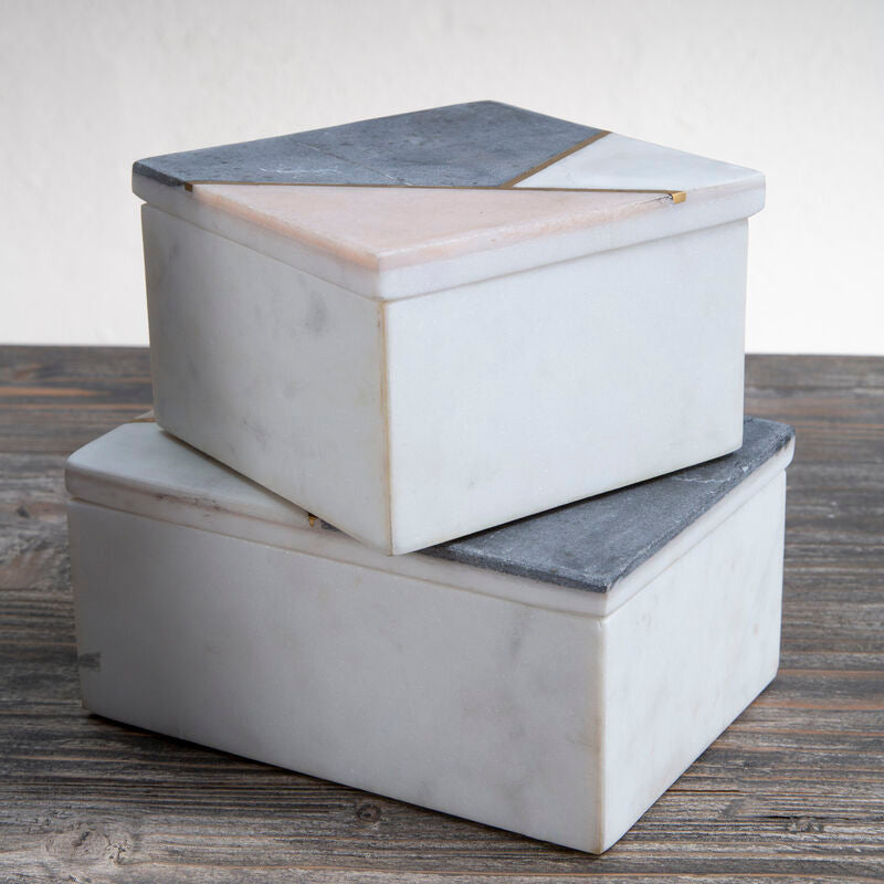 Small Square Marble Trinket Box | Kira